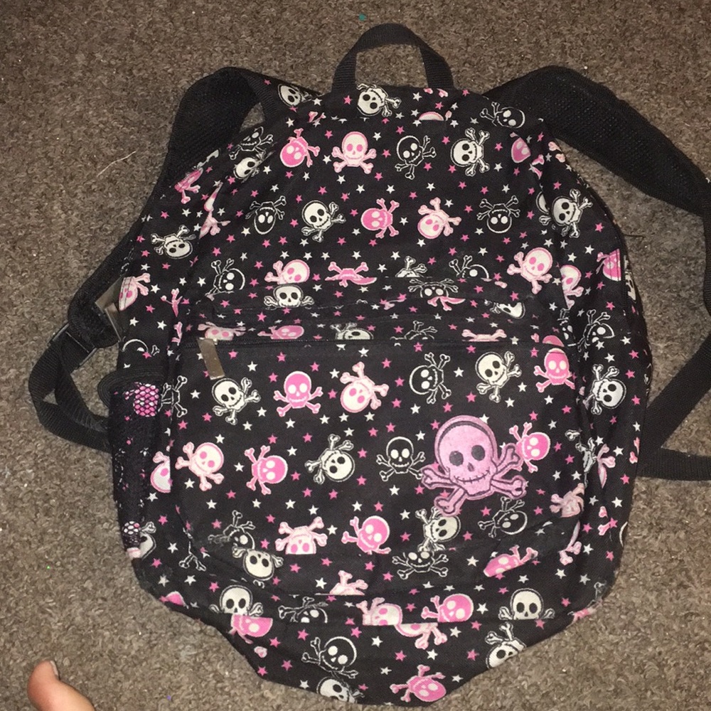 Skull backpack.